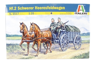 Hf.2 Schwerer Heeresfeldwagen, Horse-drawn wagon with 2 horses & 2 figures