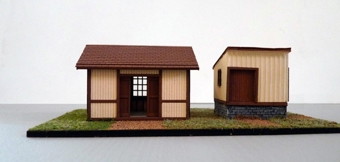 PRR Baggage Building #1 and Small Engine House Laser-Art Structures kit