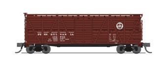 40' stock car with integrated hog sounds of the Pennsylvania Railroad - red 134706