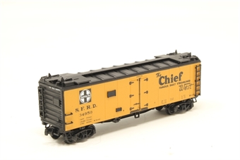 40' ice steel Santa Fe Rr-27 reefer of the Santa Fe - orange 34950