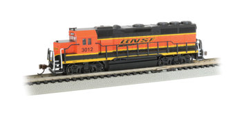 GP40 EMD 3012 of the BNSF - digital sound fitted