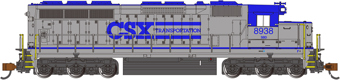 SD45 EMD 8938 of CSX - digital sound fitted