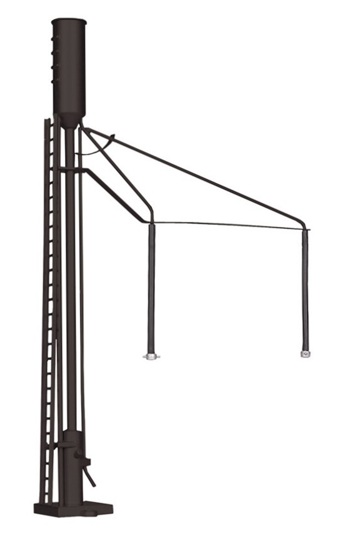 Sanding Towers with Railroad Logos, Unlettered (Black)