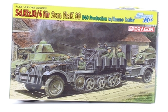 SdKfz 10/4 fur 2cm FlaK 30 1940 production with ammo trailer