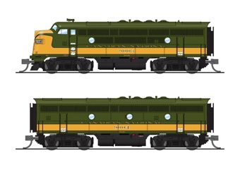 F3A & F3B EMD 9003/9004 of the Canadian National - digital sound fitted
