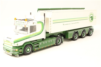 Scania T4 Torpedo with open top trailer 'Patrick v.d. Hoeven'