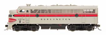 F7A EMD 701A of the Chicago Burlington and Quincy - digital sound fitted