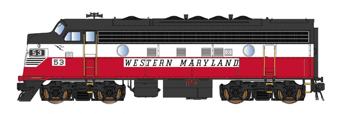 F7A EMD 7151 of the Western Maryland