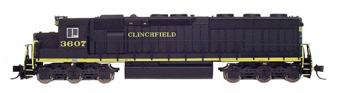 SD45-2 EMD 3608 of the Clinchfield - digital sound fitted