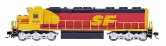 SD45-2 5814 of the Southern Pacific Santa Fe - digital sound fitted