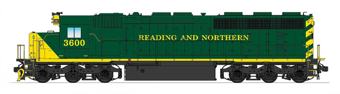 SD45-2 EMD 3600 of the Reading Blue Mountain & Northern - digital sound fitted