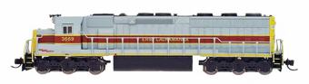 SD45-2 EMD 3670 of the Erie Lackawanna - digital sound fitted