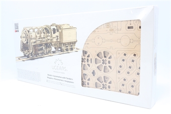 Wooden Steam Locomotive with tender
