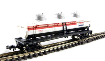 3-Dome ACF tank car of Exxon - white 1121