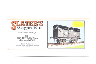 GWR 18'6" Cattle Truck (Diagram W1/W5) Kit