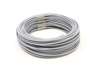 10m Single Core Wire - Grey