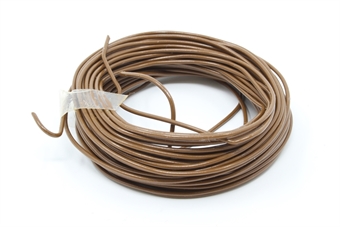 10m Single Core Wire - Brown