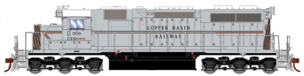 SD39 EMD 303 of the Copper Basin Railway 