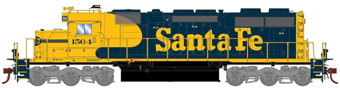 SD39 EMD 1564 of the Santa Fe