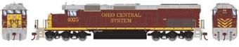 SD40T-2 EMD 4025 of the Ohio Central - digital sound fitted