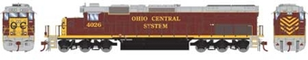 SD40T-2 EMD 4026 of the Ohio Central - digital sound fitted