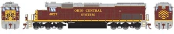 SD40T-2 EMD 4027 of the Ohio Central - digital sound fitted