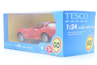1979 Corvette Stingray C3 in red, Tesco branded box