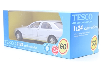 Mercedes Benz S500 in silver,  Tesco branded box