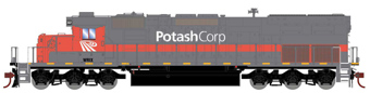 SD40T-2 EMD 35021 of the Potash - digital sound fitted