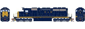 SD40 EMD 7451 of the Chesapeake & Ohio