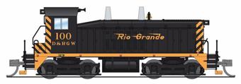 NW2 EMD 100 of the Rio Grande - digital sound fitted