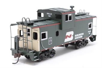 Wide Vision Caboose 154 of the Burlington Northern Railroad