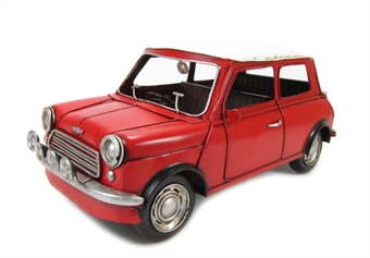 1960 Mini Cooper in red - Tinplate Model