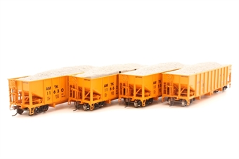 40' Outside-braced ballast hopper cars 'Amtrak' - pack of 4