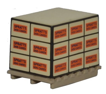 Pack of four pallets with loads "Spratts Dog Cakes"