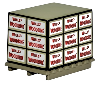 Pack of 4 pallets with loads "Wills Woodbine"