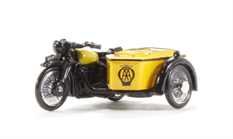 BSA M20/WM20 Motorcycle & sidecar 'AA', with early front forks (circa 1937-47)