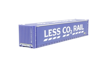 45' container "13" in Stobart Rail "Less Co2" livery