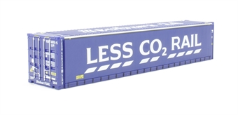 45' container "24" in Stobart Rail "Less Co2" livery