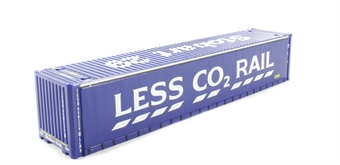 45' container "29" in Stobart Rail "Less Co2" livery
