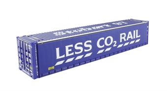 45' container "97" in Stobart Rail "Less Co2" livery