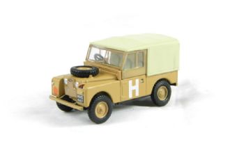 Land Rover Series 1 88" canvas top in "Sand/Military" livery