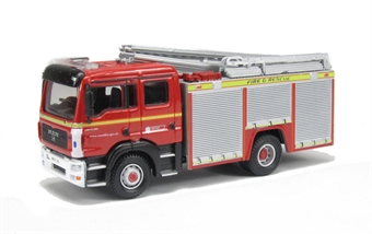 MAN Pump Ladder fire engine "Avon Fire & Rescue".