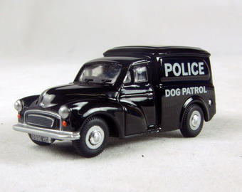 Morris Minor van in "Police Dog Patrol" black livery