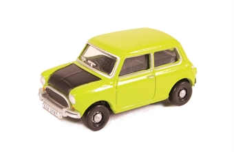 Classic Mini in lime green - 'Mr Bean'