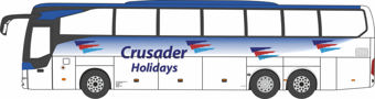 Mercedes Tourismo 3 Axle Crusader Holidays