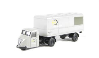 Scammell Scarab van trailer in "Railfreight" livery