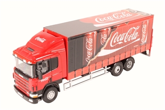 Scania 94D 6 wheel curtainside - "Coca Cola"