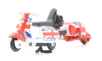 Scooter and Trailer - Union Jack