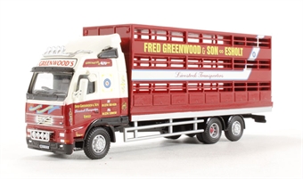 Volvo FH rigid livestock lorry "Fred Greenwood & Son"